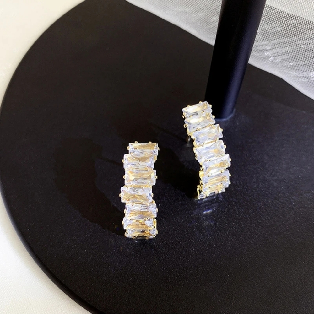 Gold plated earrings - Picture 2 of 6